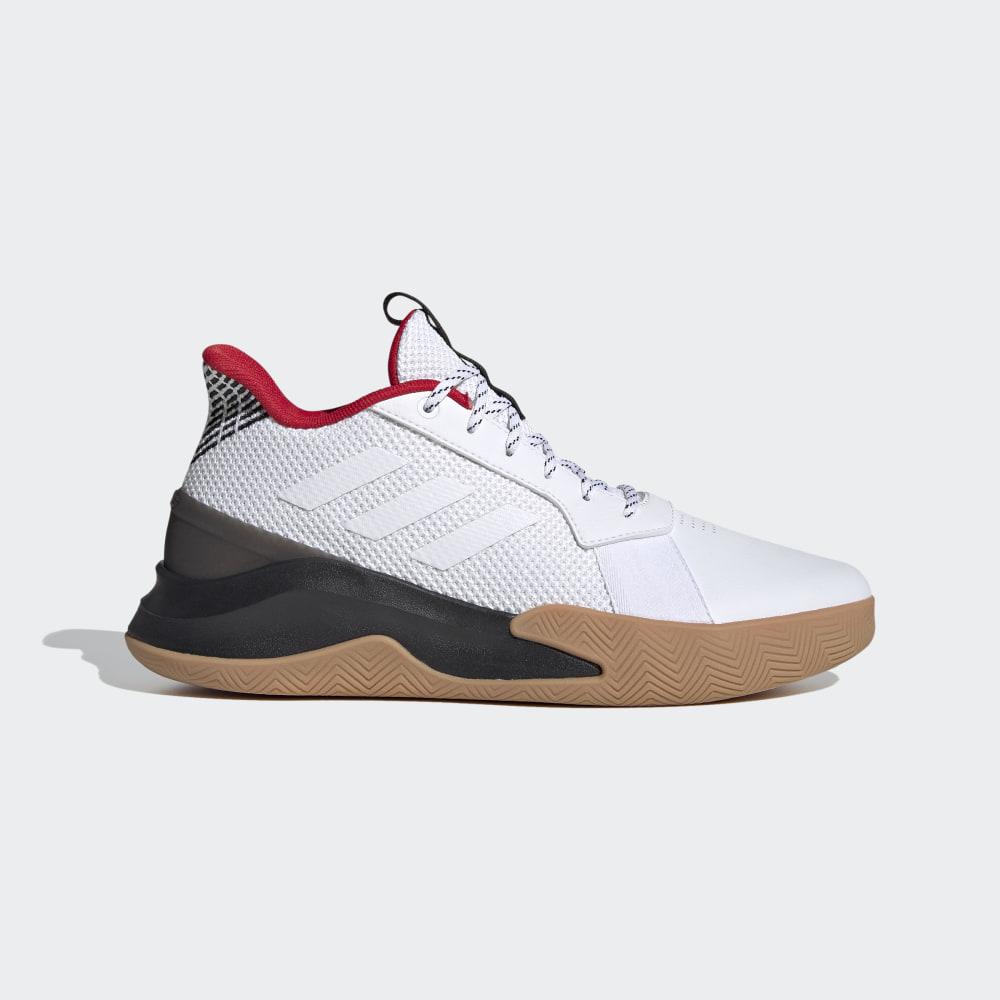 Adidasi Baschet Adidas RunTheGame Barbati Romania - Albi/Negrii EG7972